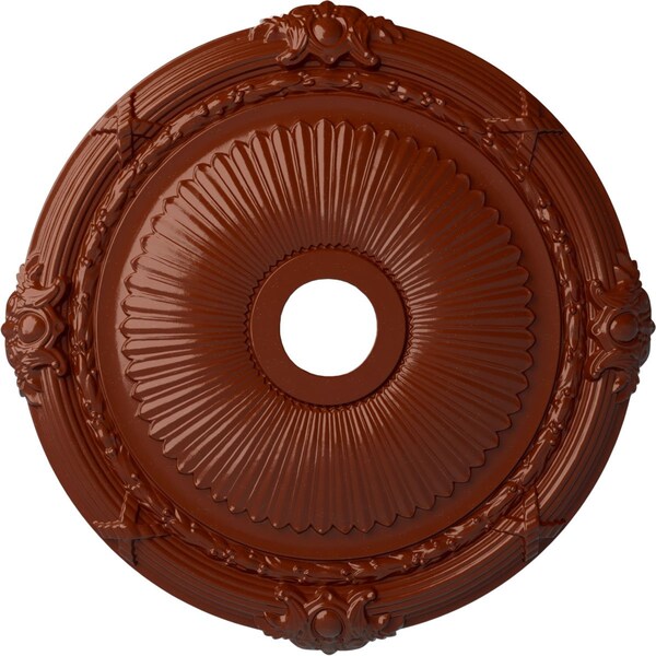 Ekena Millwork Heaton Ceiling Medallion (Fits Canopies up to 6 1/2"), 27 1/2"OD x 3 7/8"ID x 2 1/4"P, Firebrick CM27HEFIF - main